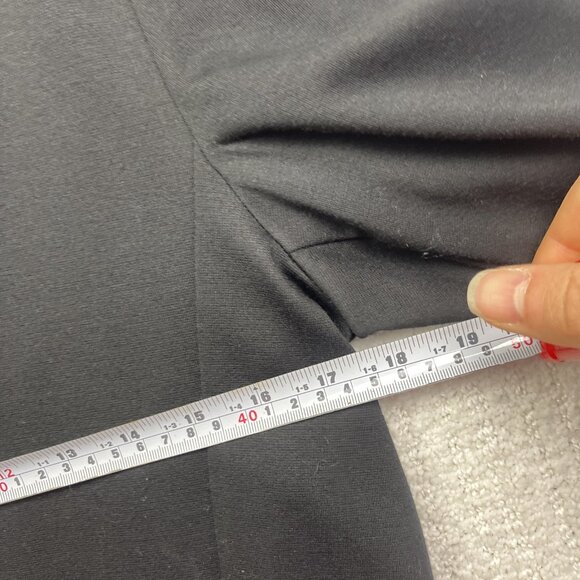 B Young Minimalist Open Front Blazer Wom Sz 40 Black Modern Preppy Style Office - Picture 9 of 16